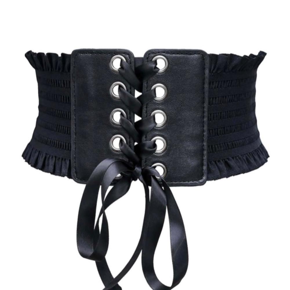 Lace Up Frill Belt- shein